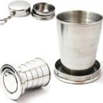 Water Glass Stainless Steel Portable Travel Folding Mug